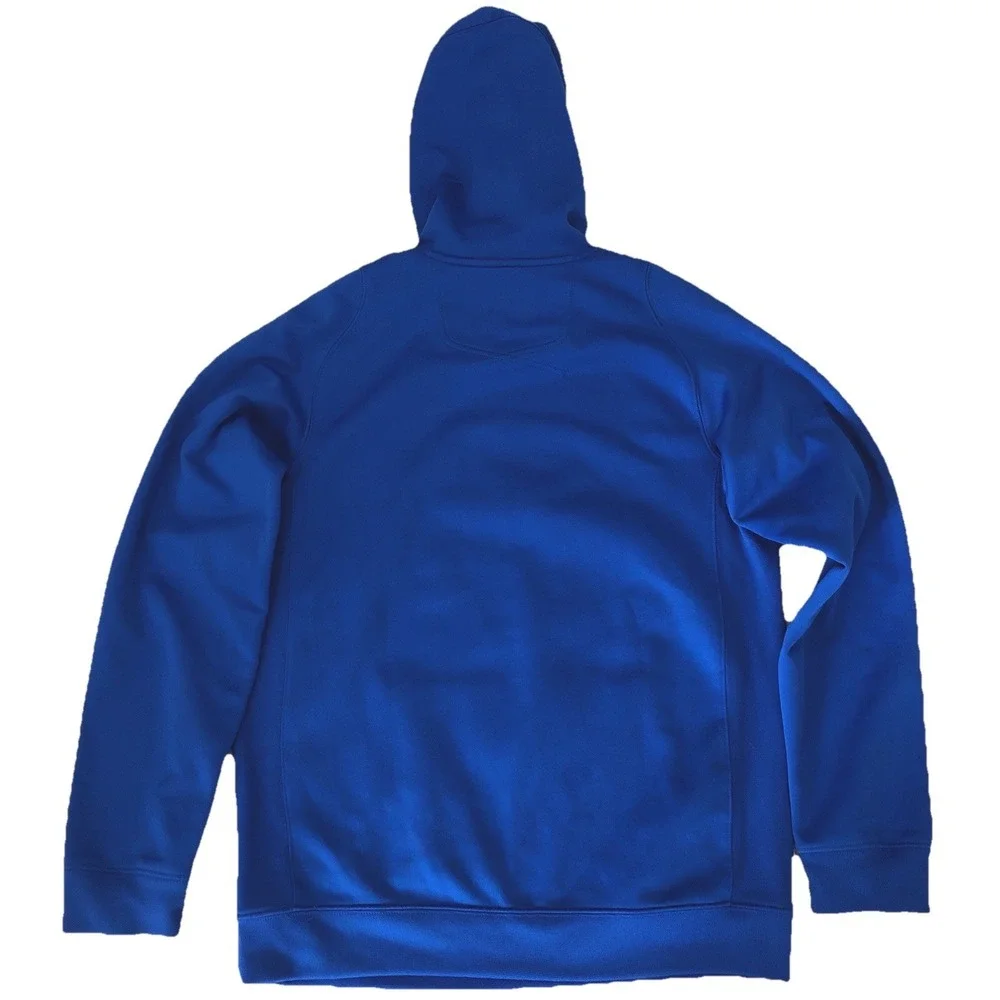 Nike Therma Fit Brasil Brazil Olympic Hoodie Blue Mens M Soccer‎ Sweatshirt